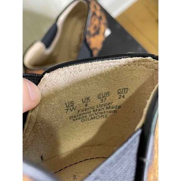 Lifestride Slip-On Booties Gilmore Leopard Women's Size 7W - Picture 10 of 13